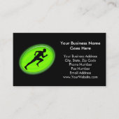 Green Glow Fitness en Personal Training Logo Visitekaartje (Voorkant)