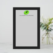 Green Glow Fitness Logo Briefpapier (Staand voorkant)