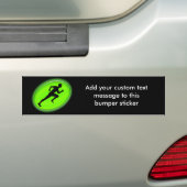 Green Glow Fitness Logo Bumpersticker (Op auto)