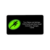 Green Glow Fitness Logo Etiket (Voorkant)