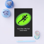 Green Glow Fitness Logo Flyer (Enkel)