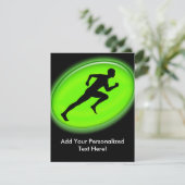 Green Glow Fitness Logo Kaart (Staand voorkant)