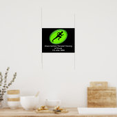 Green Glow Fitness Logo Poster (Keuken)
