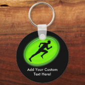 Green Glow Fitness Logo Sleutelhanger (Voorkant)