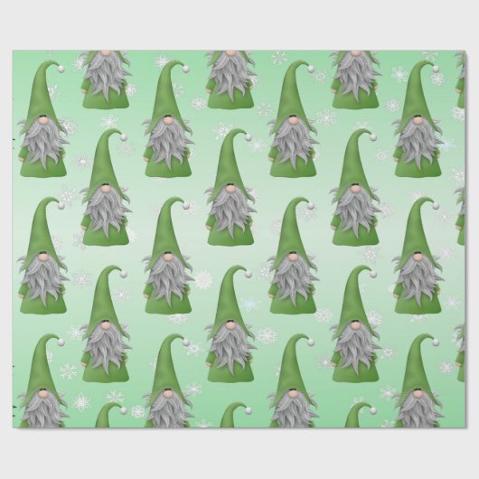 Green Gnome Cadeaupapier (Vlak)