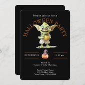Green Goblin HALLOWEEN Party Kaart (Voorkant / Achterkant)