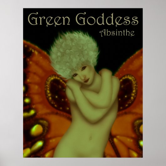 Green Goddess Absinthe Poster (Voorkant)