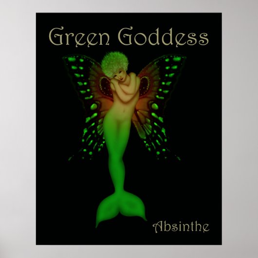Green Goddess Absinthe Poster (Voorkant)