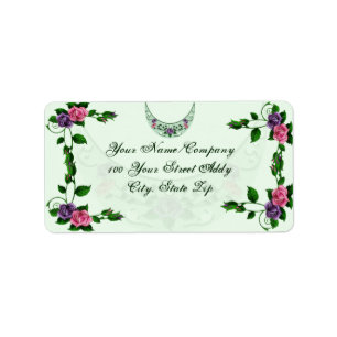 Green Goddess Upright Crescent Etiket