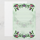 Green Goddess Upright Crescent Lined Briefpapier (Voorkant / Achterkant)