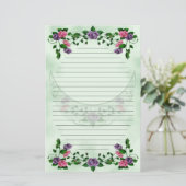 Green Goddess Upright Crescent Lined Briefpapier (Staand voorkant)