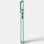 Green Gold Abstract Monogram Hoesje-Mate Case-Mate iPhone Case (Achterkant / Links)