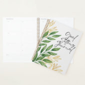 Green Gold Aesthetic Goal Setting Journal Planner (Display)