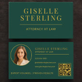 Green Gold Attorney at Law Photo QR Code Visitekaartje
