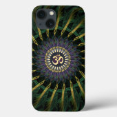 Green Gold Aum Swirl New age Case-Mate iPhone Case (Achterkant)