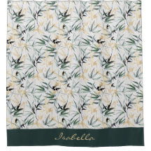 Green Gold Bamboe Patroon (Waterverf)