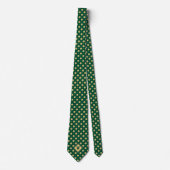 Green Gold Baseball Icon Necktie Stropdas (Voorkant)