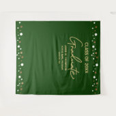 Green Gold Class of 2023 backdrop afstuderen Wandkleed (Voorkant (horizontaal))