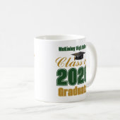 Green Gold Class of 2026 Graduate Gift Koffiemok (Voorkant rechts)