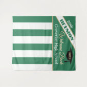 Green & Gold Class Reunion Photo Backdrop Wandkleed (Voorkant (horizontaal))