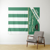 Green & Gold Class Reunion Photo Backdrop Wandkleed (In Situ (horizontaal))