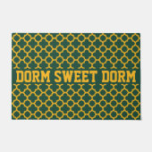Green Gold College Cool Fun Dorm School Home Deurmat (Voorkant)