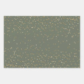 Green Gold Deer Inpakpapier Vel (Voorkant 3)