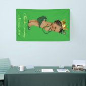 Green Gold Ethnic Little Princess Baby shower Spandoek (Beurs)