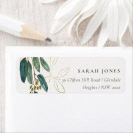 Green Gold Eucalyptus Branch We hebben Adres verpl Etiket