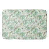 Green Gold Floral Bath Mat (Voorkant)