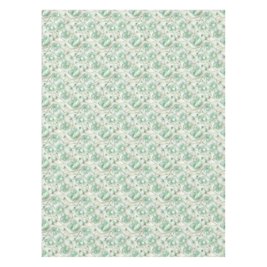 Green Gold Floral Tablecloth Tafelkleed (Voorkant)