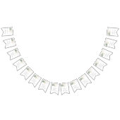 Green Gold Foliage Christening Vlaggetjes (Alle)