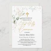 Green Gold Foliage Cross First Community Kaart (Voorkant / Achterkant)