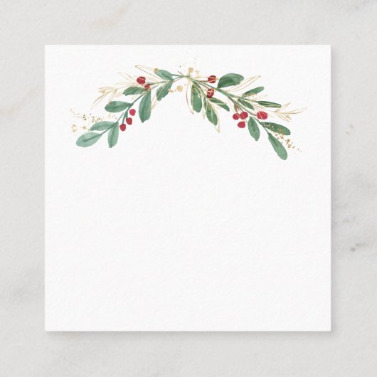 Green Gold Foliage Hartelijk dank Visitekaartje (Achterkant)