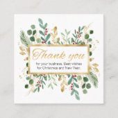 Green Gold Foliage Hartelijk dank Visitekaartje (Voorkant)