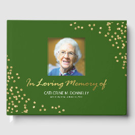 Green Gold Funeral condolence | Foto Memorial Gastenboek