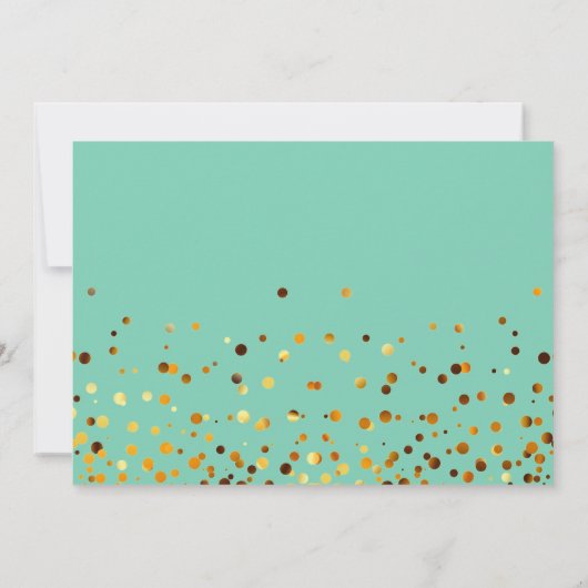 Green Gold Glitter MATRON VAN HONOR (Achterkant)