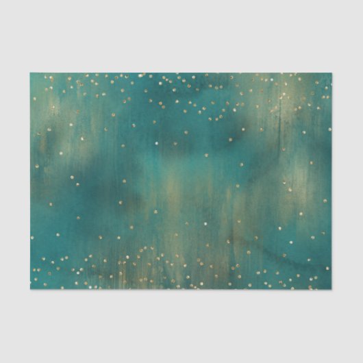 Green Gold Glitter Sparkle Kerstmis Tissuepapier (Voorkant)