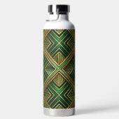 GREEN & GOLD IRISH ART DECO PATTERNS WATERFLES (Rechts)