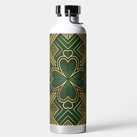 GREEN & GOLD IRISH ART DECO PATTERNS WATERFLES (Links)