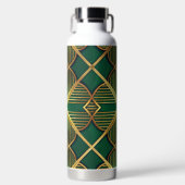 GREEN & GOLD IRISH ART DECO PATTERNS WATERFLES (Voorkant)