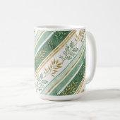 GREEN & GOLD IRISH BRANCHES & VINES KOFFIEMOK (Voorkant rechts)