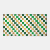 GREEN & GOLD IRISH CELTIC SHAMROCKS BUREAUMAT (Voorkant)