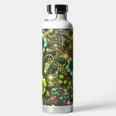 GREEN & GOLD IRISH HEARTS AND FLOWERS WATERFLES (Rechts)