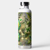 GREEN & GOLD IRISH HEARTS AND FLOWERS WATERFLES (Rechts)