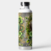 GREEN & GOLD IRISH HEARTS AND FLOWERS WATERFLES (Rechts)