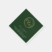 Green & Gold Logo Corporate Business Event Branded Servet (Hoek)