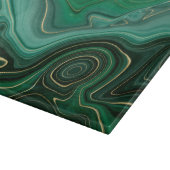 Green Gold Malachite Gemstone Snijplank (Hoek)