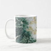 Green Gold Marble - speciaal aangepast Koffiemok (Links)