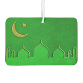 Green Gold Mosque Moon Star Luchtverfrisser (Achterkant)